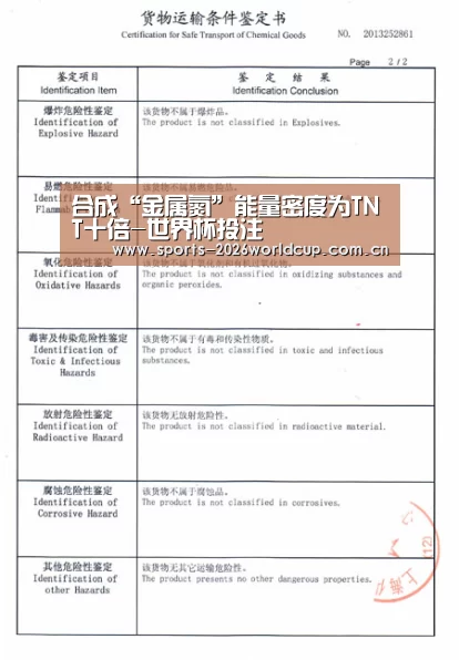 合成“金属氮”能量密度为TNT十倍-世界杯投注(图2) 世界杯投注